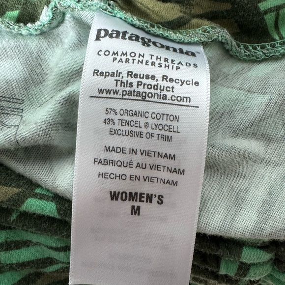 Patagonia Green Halter Neck Dress Size Medium - Picture 9 of 10